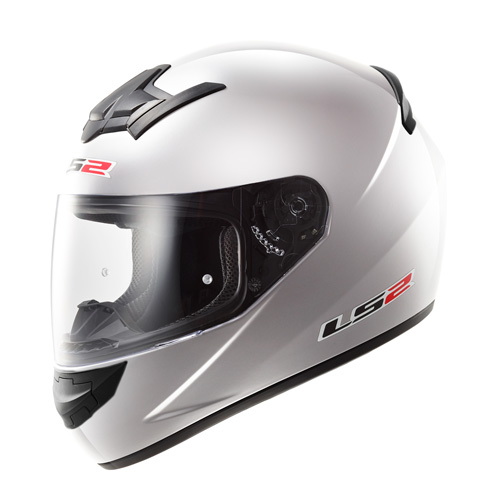Zilveren integraal helm van LS2